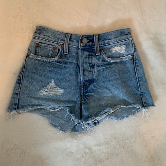 Vintage Levi's Cutoff Denim Shorts - Picture 2 of 4